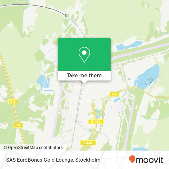 SAS EuroBonus Gold Lounge map