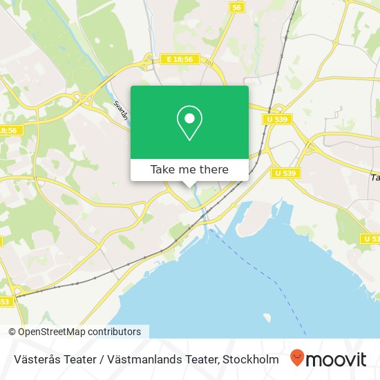 Västerås Teater / Västmanlands Teater map