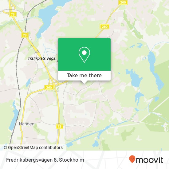 Fredriksbergsvägen 8 map
