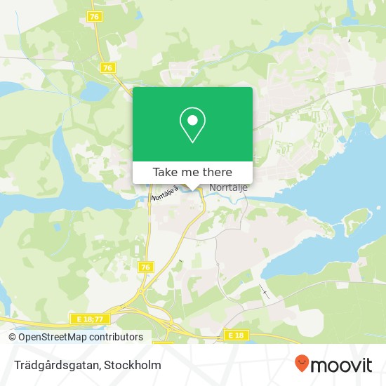 Trädgårdsgatan map