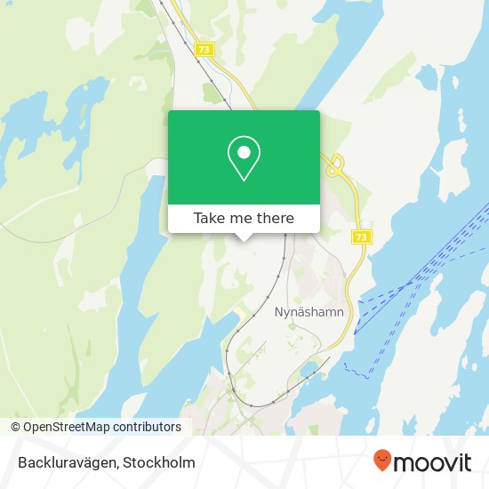 Backluravägen map