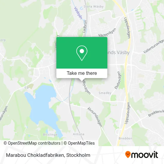 Marabou Chokladfabriken map