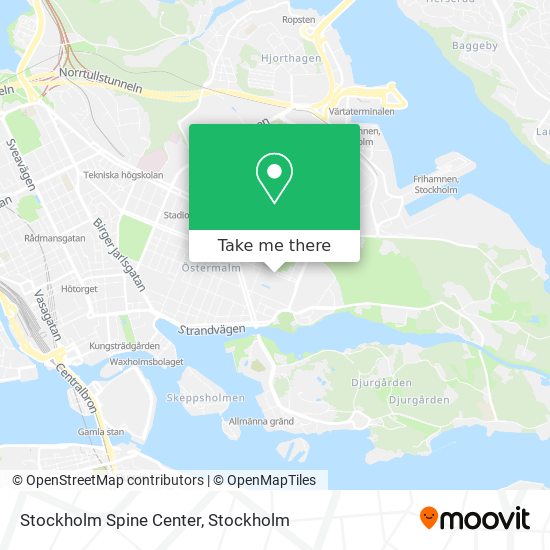 Stockholm Spine Center map