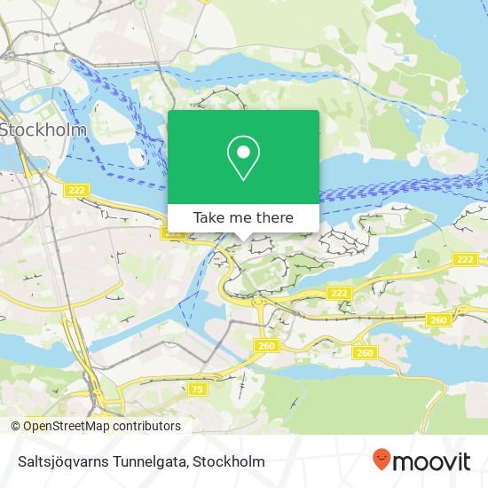 Saltsjöqvarns Tunnelgata map