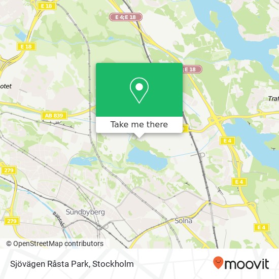 Sjövägen Råsta Park map