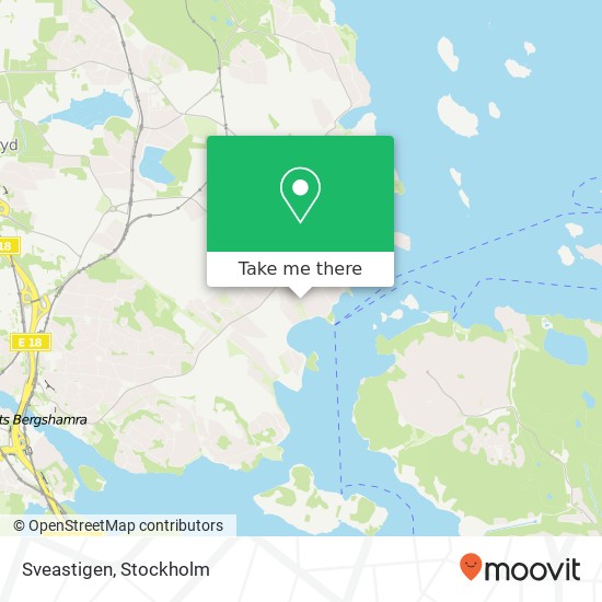 Sveastigen map