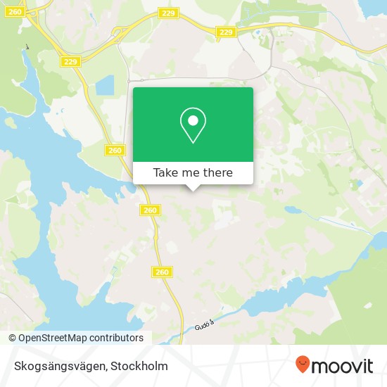 Skogsängsvägen map