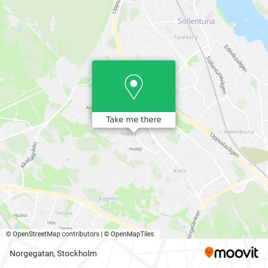 Norgegatan map