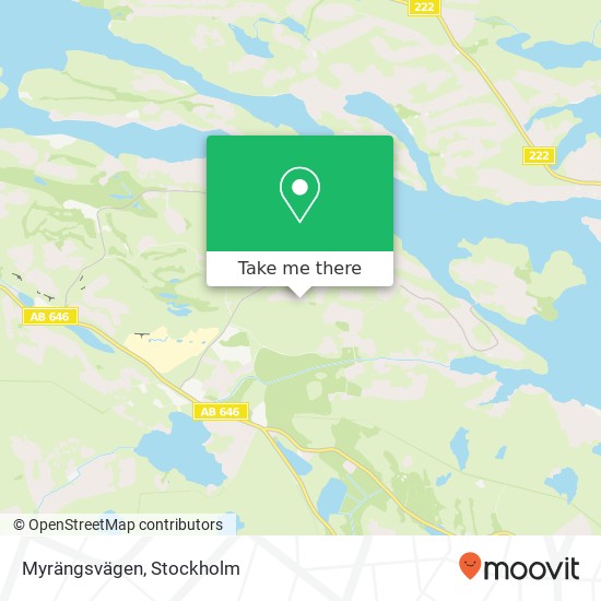 Myrängsvägen map