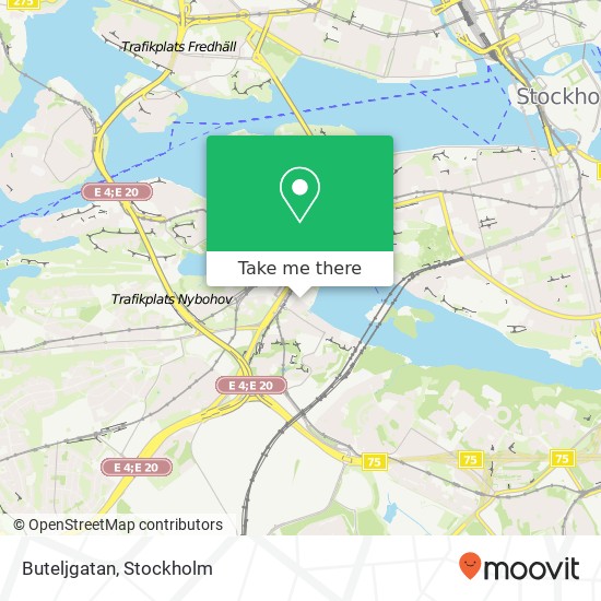 Buteljgatan map