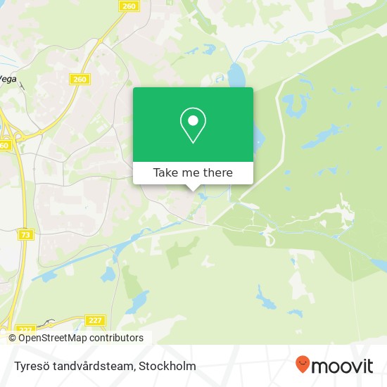 Tyresö tandvårdsteam map