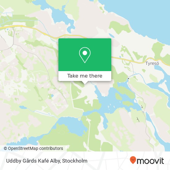 Uddby Gårds Kafé Alby map