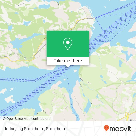 Indsejling Stockholm map