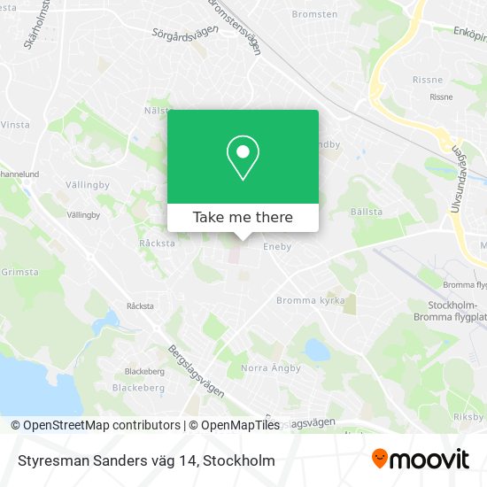 Styresman Sanders väg 14 map