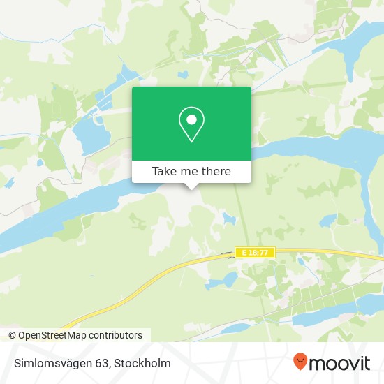 Simlomsvägen 63 map