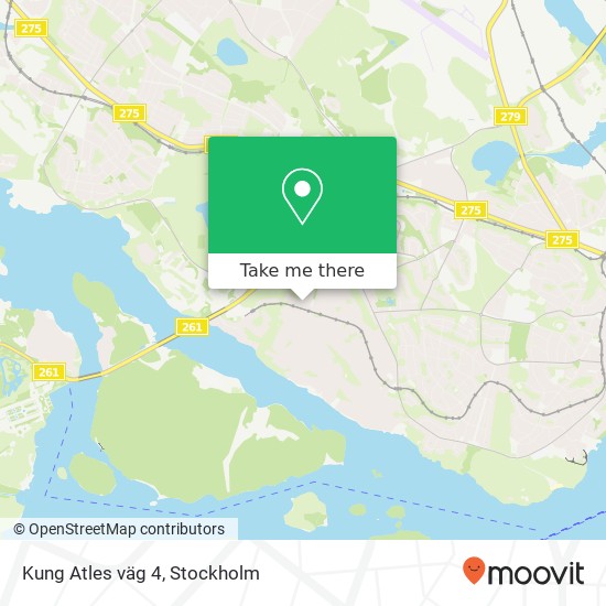 Kung Atles väg 4 map