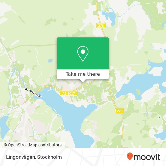 Lingonvägen map