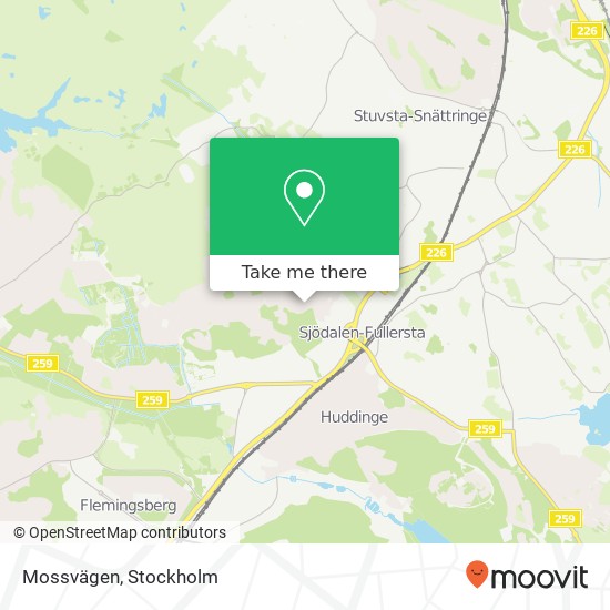 Mossvägen map