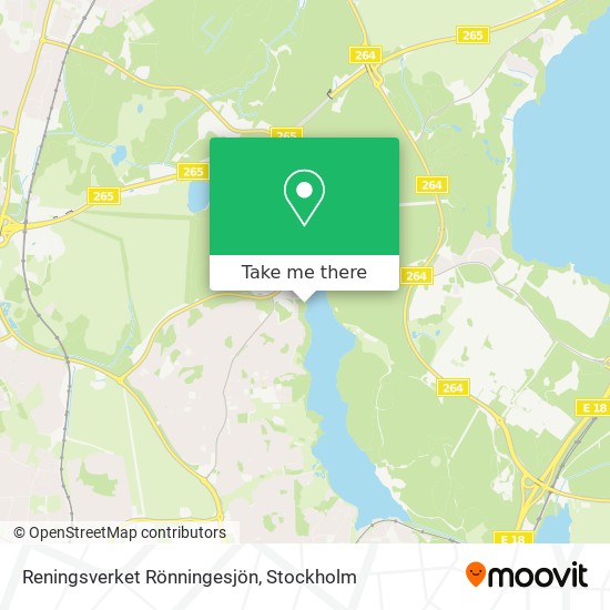 Reningsverket Rönningesjön map