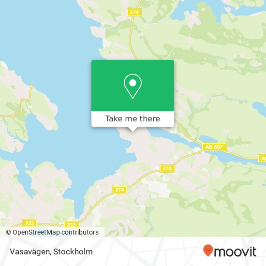 Vasavägen map