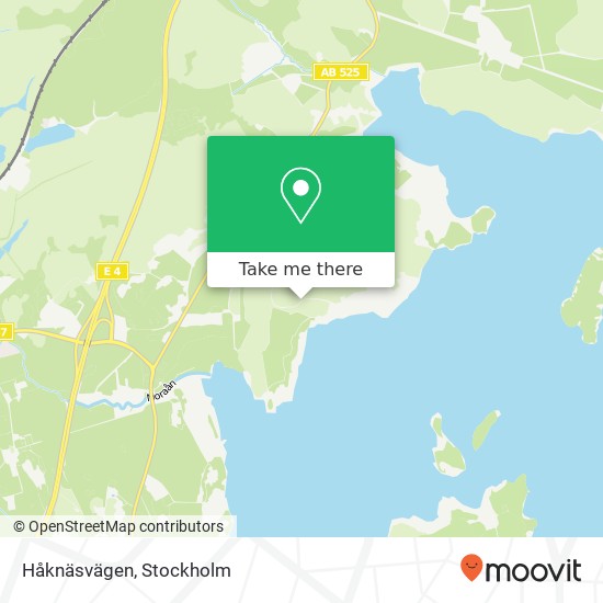 Håknäsvägen map