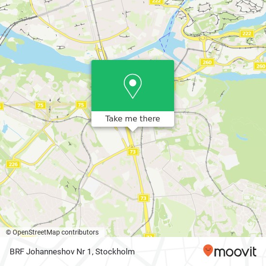 BRF Johanneshov Nr 1 map