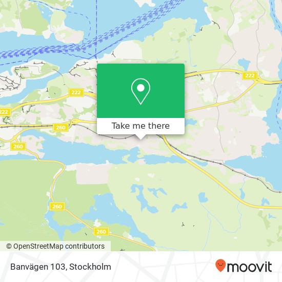 Banvägen 103 map