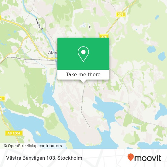 Västra Banvägen 103 map