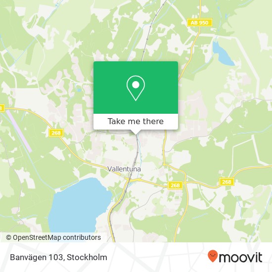 Banvägen 103 map