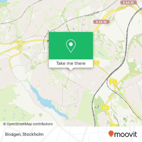 Bivägen map