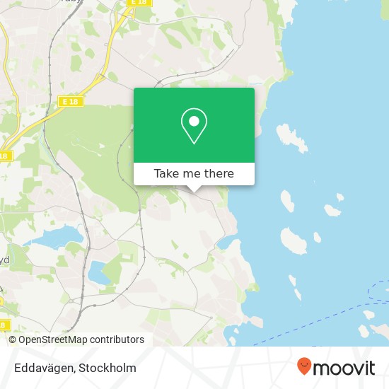 Eddavägen map
