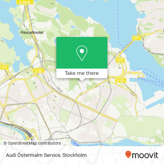 Audi Östermalm Service map