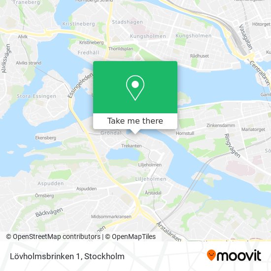 Lövholmsbrinken 1 map