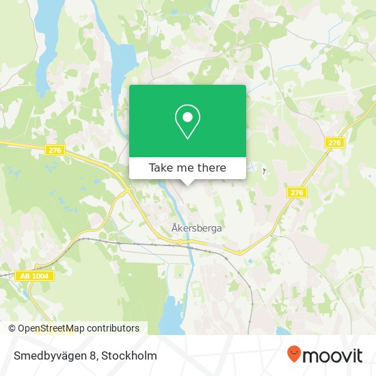 Smedbyvägen 8 karta