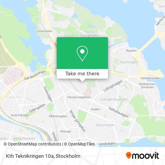 Kth Teknikringen 10a map