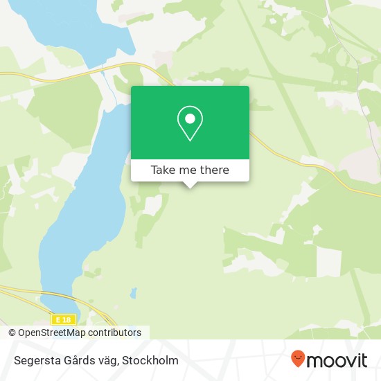 Segersta Gårds väg map