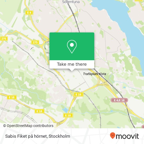 Sabis Fiket på hörnet map