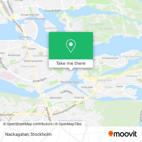 Nackagatan map