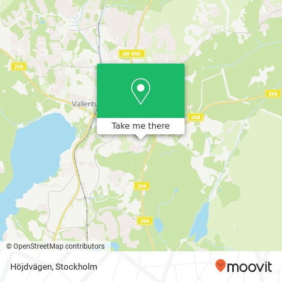 Höjdvägen map