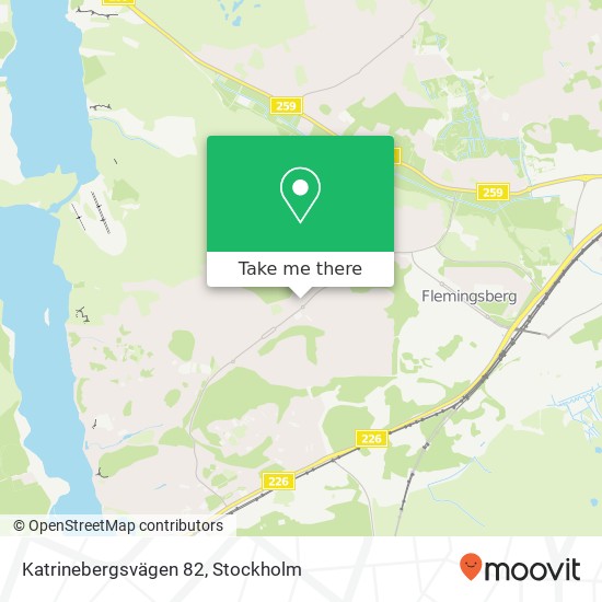 Katrinebergsvägen 82 map