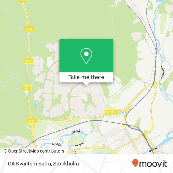 ICA Kvantum Sätra map