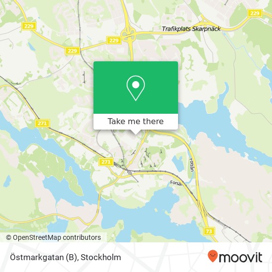 Östmarkgatan (B) map