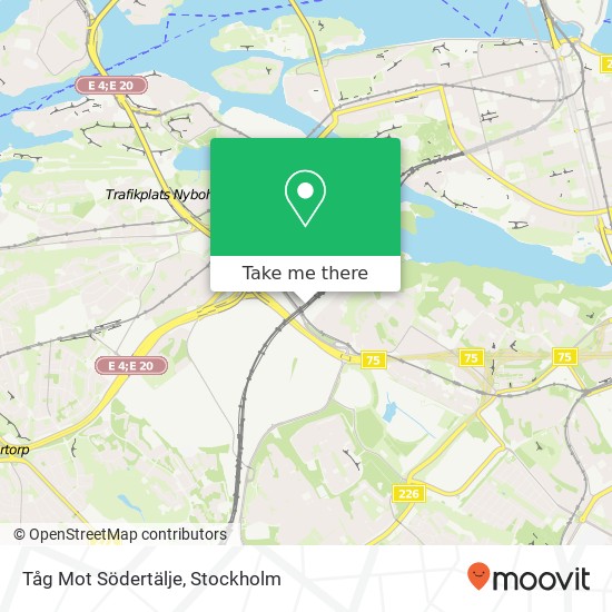 Tåg Mot Södertälje map