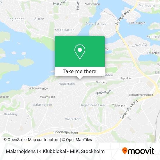 Mälarhöjdens IK Klubblokal - MIK map