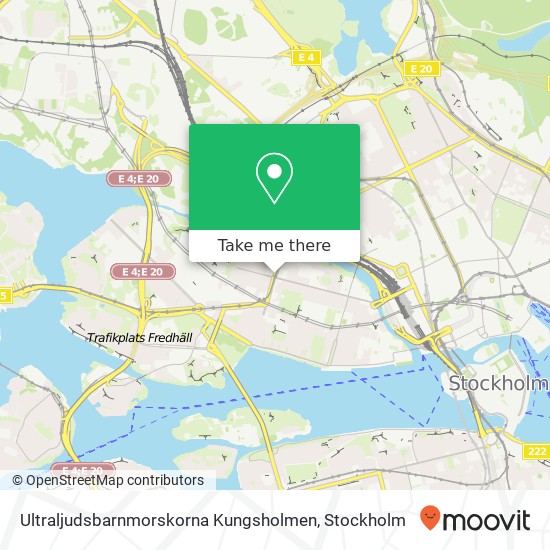 Ultraljudsbarnmorskorna Kungsholmen karta