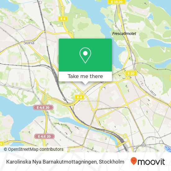 Karolinska Nya Barnakutmottagningen map