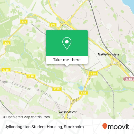 Jyllandsgatan Student Housing map