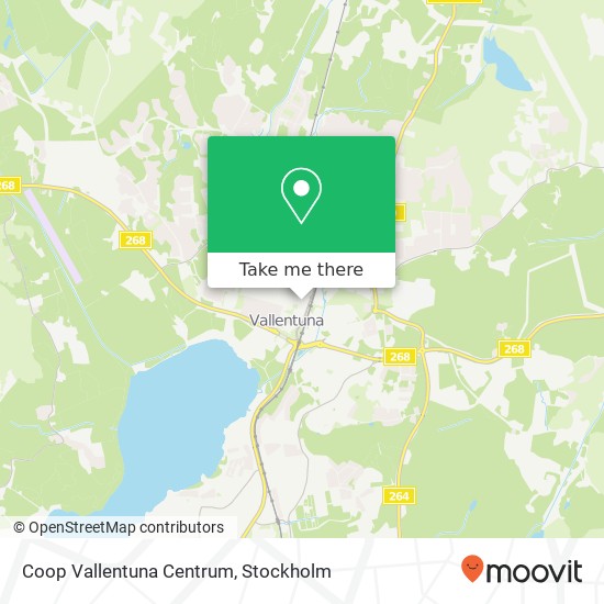 Coop Vallentuna Centrum map