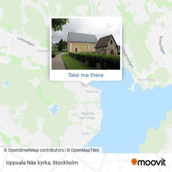 Uppsala Näs kyrka map