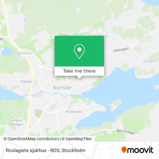 Roslagens sjukhus - ROS map